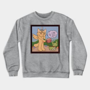 I Love My Dog Furry Kitty Crewneck Sweatshirt